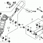 CBR600RA Rear shock absorber (2)