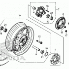 GROM125 Переднее колесо