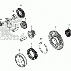 CRF450X Муфта стартера