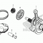 CRF250RX AC Коленчатый вал и поршни