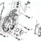 CRF250RX AC Крышка картера левая