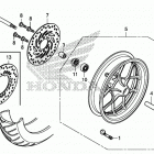 GROM125 Переднее колесо