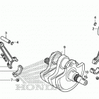 VT750CS Коленчатый вал и поршни