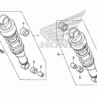 VT750CS Rear shock absorber (2)