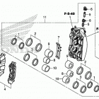 GL1800D Передний тормоз правый