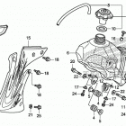 CRF150R Топливный бак
