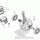 CRF230F Коленчатый вал и поршни