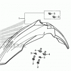 CRF450X Переднее крыло