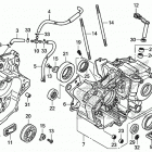 CRF150R Картер двигателя