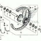CRF450L Переднее колесо
