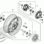 Z125MA AC Переднее колесо