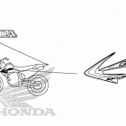 CRF230F Наклейки Полосы