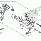 CBR600RA Задний тормозной суппорт