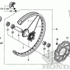 CRF250RX AC Переднее колесо