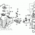 CRF450RX Топливный бак