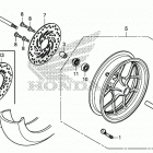 Z125MA AC Переднее колесо