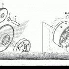 GROM125 Муфта стартера
