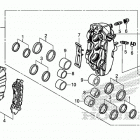 GL1800D Передний тормозной суппорт левый