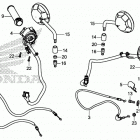CMX500 A Рычаги,тросы и рулевые переключатели