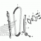 CRF450RX Цепь ГРМ и натяжитель
