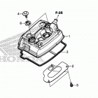 CRF250RX AC Крышка головки цилиндров