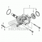 VT1300CX Side gear case