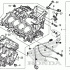 CBR600RA Картер двигателя