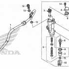 CRF450X Задний тормозной цилиндр