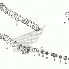 CB1000RA AC Распределительный вал и клапана