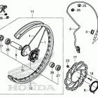 CRF450X Переднее колесо