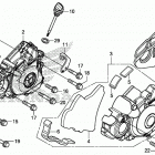 CRF450L Крышка картера левая
