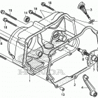 CRF50F Крышка картера правая