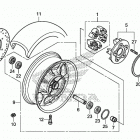 VT1300CX Переднее колесо