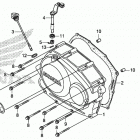 CRF230F Крышка картера правая