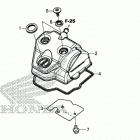 CRF450RX Крышка головки цилиндров
