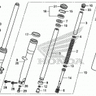 VT750CS Передняя вилка