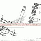 CRF250RX AC Траверса нижняя