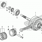 Z125MA AC Коленчатый вал и поршни