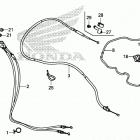 CRF250RX AC Рычаги,тросы и рулевые переключатели