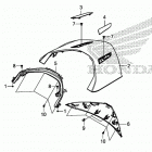 GL1800D Rear center top cover