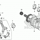 CBR600RA Коленчатый вал и поршни