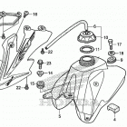 CRF50F Топливный бак