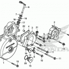XR650L AC Крышка картера левая