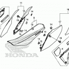 CRF450RX Сидение и обтекатели сидения