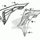 CRF250R AC Radiator shroud (1)