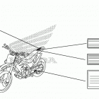 CRF150R Лейбл предостережения