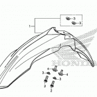 CRF450L Переднее крыло