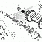 CB1000RA AC Коленчатый вал и поршни