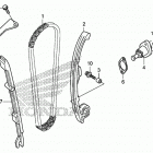 CBR300RA Цепь ГРМ и натяжитель