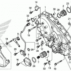 NC700JD Крышка картера правая